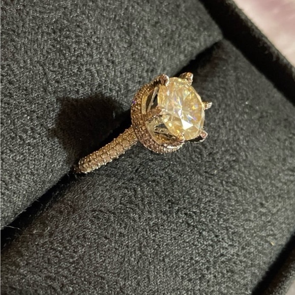 Diamond Jewelry - Oh My Gorgeous 6.34 CT Certified Round Brilliant Cut Moissanite Diamond Ring